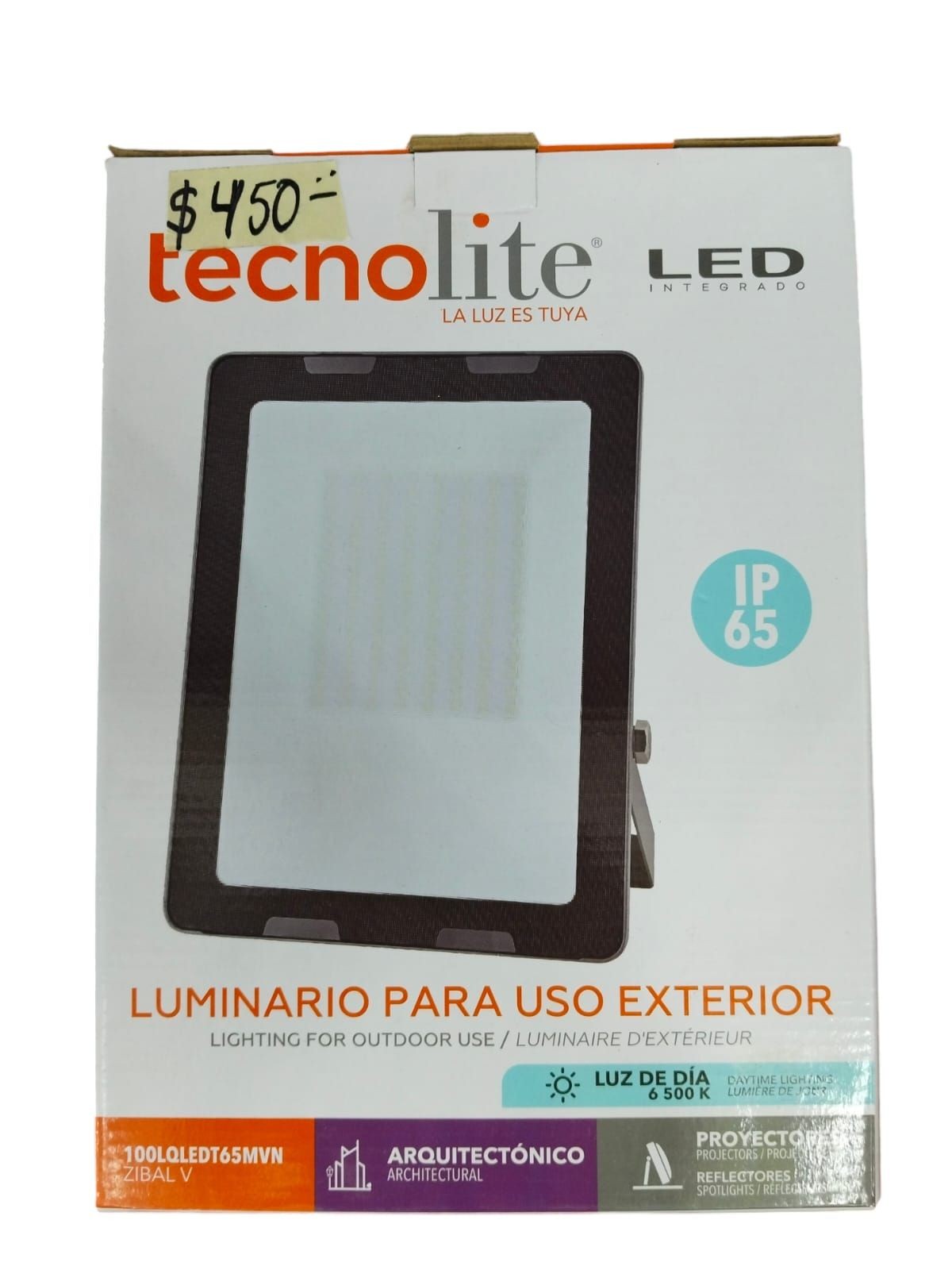 luminaria para exterior tecnolitecolor blanco