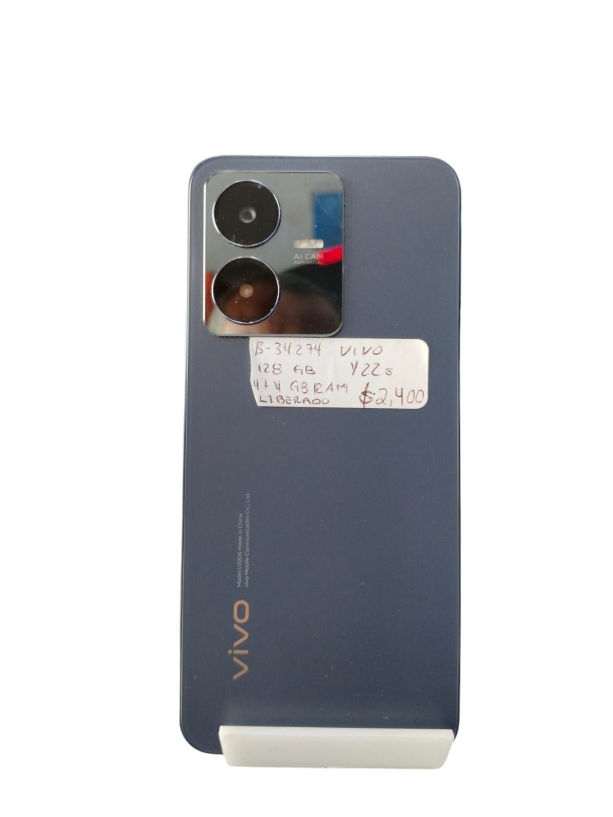 celular vivo y22s color gris