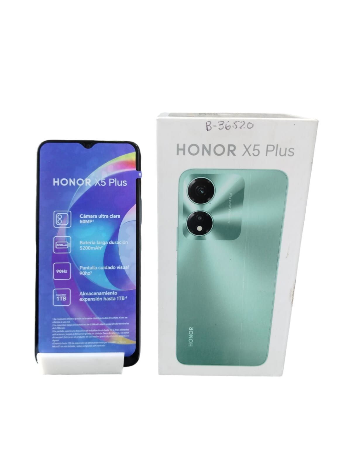celular marca honorx5 plus color turquesa
