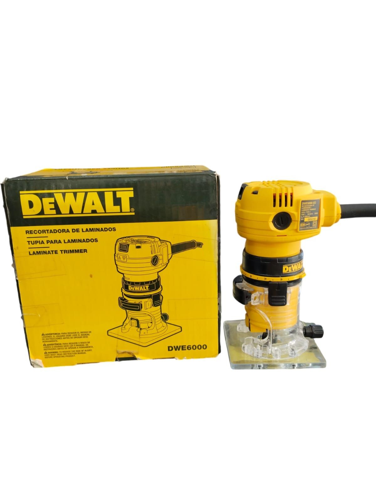 Router dewalt nueva color amarillo