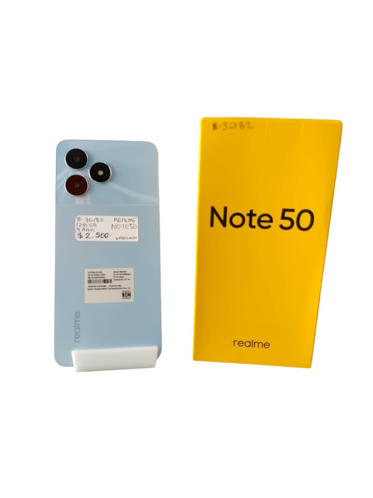 celular realme note 50 color azul cielo