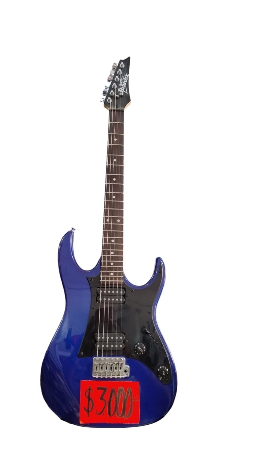 guitarra electrica azul