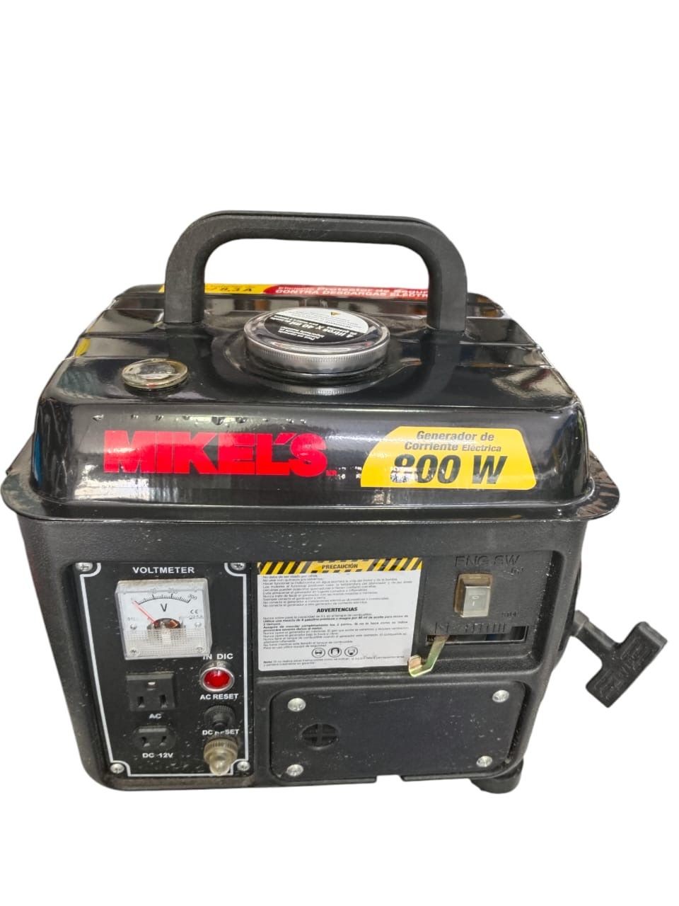 generador de corriente mikels color negro de 800 watts